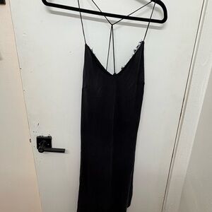 Topshop Navy Dress with Straps